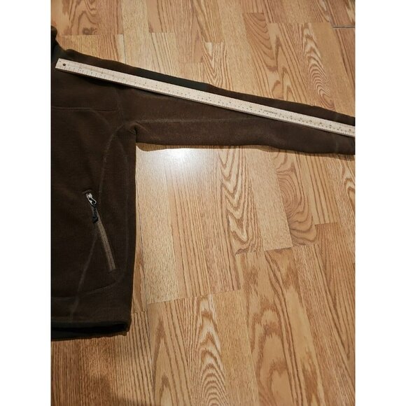 Mountain Hard Wear Fleece Jacket Men's Small Brown Zip up Soft Warm - Picture 4 of 9